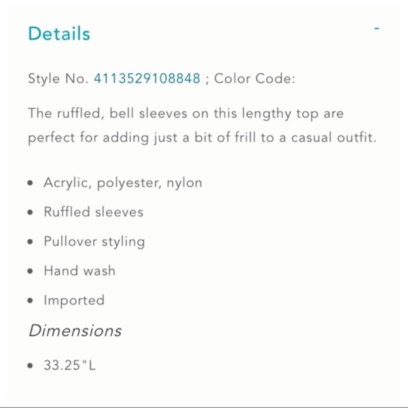 NWT Anthro Moth Ruffle Sleeve Sweater Tunic Dress - Picture 8 of 8